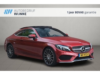 Mercedes-Benz C-klasse 180 156pk Aut. Coupe AMG Line - Panoramadak - 360° camera - Burmester audio - Navigatiesysteem - LED koplampen- 19" inch