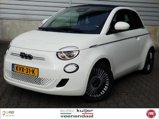 Fiat 500 42 kWh Icon 42 kWh | Cabrio blauwe kap | Camera | Chroompakket | SOH 96 % I