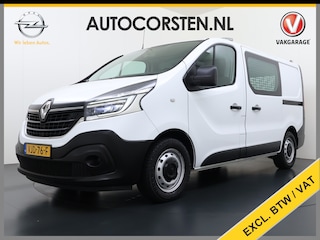 Renault Trafic 2.0DCi 120PK T29 Euro 6 3-Persoons 2X Schuifdeur Trekhaak Navi Airco Bluetooth Cruise Control DAB L1H1 Betonplex vloer Wandbetimmering 2.000KG Trekgewicht 1e Eigenaar Origineel Nederlandse Auto
