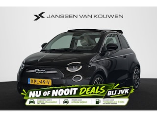 Fiat 500 La Prima 42 kWh Cabrio Leder Stoelverwarming Achteruitrijcamera 17"