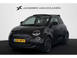 Fiat 500 La Prima 42 kWh Cabrio Leder Stoelverwarming Achteruitrijcamera 17"