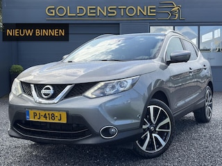 Nissan Qashqai 1.2 Tekna ✓1e Eigenaar✓Pano✓Leder✓Trekhaak✓360° Camera✓Keyless✓19''Lm velgen✓Clima✓Cruise✓Stoelverw✓6 Bak✓115pk✓N.A.P✓Apk tot 07-2027