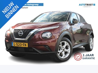 Nissan Juke 1.0 DIG-T N-Connecta | Incl. 12 maanden garantie | Parkeercamera | Parkeersensoren | Cruise control | Climate control | Bluetooth | Airco | Lichtmetalen velgen | DAB
