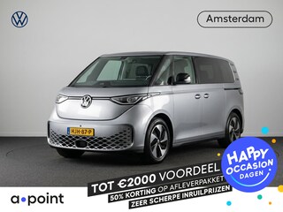 Volkswagen ID. Buzz Pro 86 kWh LWB 7p. 286 pk | Navigatie | Parkeersensoren (Park assist) | Achteruitrijcamera | Stoel / Stuurverwarming | Voorruitverwarming |