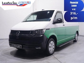 Volkswagen Transporter 2.0 TDI 110 pk L2H1 Airco, Two Tone Groen / Wit Cruise Control, Trekhaak 2.200 kg, 2-Zits