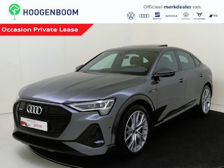Audi E-tron 55 quattro S edition 95 kWh | SoH 100% | Panoramadak | Trekhhaak | Luchtvering | Lederen bekleding 'Dinamica' | Matrix LED verlichting | Cruise control | Stoelverwarming | Navigatie Plus |