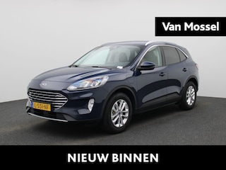 Ford Kuga 2.5 PHEV Titanium | Lederen Bekleding | Camera | PDC Voor+Achter | Keyless | Cruise Control & Snelheidsbegrenzer | Full-Map Navigatie | 17" LMV | Privacy Glass | Draadloze Smartphonelader | Apple Carplay & Android Auto