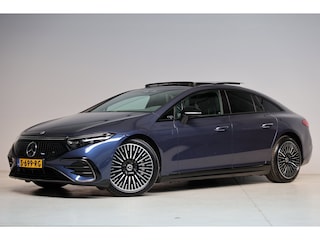 Mercedes-Benz EQS 450 4MATIC AMG Line 108 kWh | hyperscreen | head-up | elek. trekhaak | massage stoel(en) | stoelkoeling | 1e eig