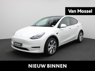 Tesla Model Y Long Range AWD 75 kWh | WORDT VERWACHT | PANORAMADAK | ELEKTRISCHE KOFFERKELP | LEDEREN BEKLEDING | STOELVERWARMING | STUURWIELVERWARMING | PARKEERSENSOREN VOOR + ACHTER |