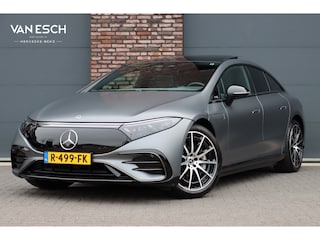 Mercedes-Benz EQS 450+ AMG Line Premium 108 kWh | Luchtvering | Achterasbesturing | Distronic+ | Trekhaak | HUD | Verwarmd Stuurwiel | Memory | Digital Light | Burmester | Stoelverwarming |