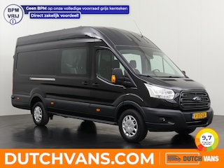 Ford Transit 2.0TDCI 130PK L4H3 Dubbele Cabine | 2800Kg Trekhaak | 6-Persoons | Navigatie | Camera | Airco | Cruise | Betimmering