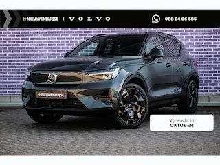 Volvo EX40 Single Motor Extended Range Ultra Europa 82 kWh Black Edition | Getint glas | Nubuck | Panoramadak | Harman/Kardon | Stoelverwarming voor + achter | Keyless | 20" Velgen |
