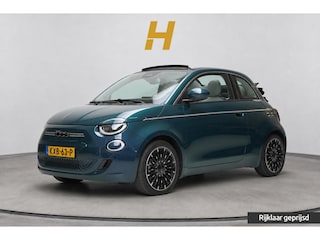 Fiat 500 Cabrio La Prima 42 kWh SoH 94,9% | Leder | Stoelverwarming | Lm velgen | Navigatie | Carplay