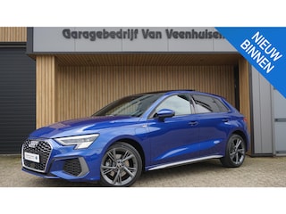 Audi A3 Sportback 40 TFSIe 204PK 2x S-Line Pano.dak 18inch LM Virtual Cockpit *Sepang Blue* A-Camera ACC 66911km!