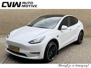 Tesla Model Y Long Range AWD 75 kWh SOH 93% | Lederen bekleding | Autopilot | Warmtepomp | 360 camera | Stoelverwarming | Panoramadak | Navigatie | 21 inch velgen | Elektrische achterklep