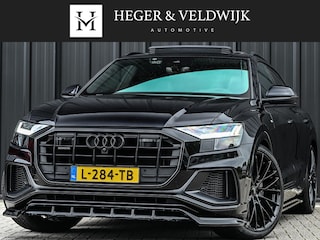 Audi Q8 55 TFSI e quattro Pro Line Plus | Panoramadak | Night Vision | B&O | HUD | 360 Camera | Adaptive Cruise | Luchtvering | Stoelverwarming V+A | Ambiance Verlichting | Trekhaak |