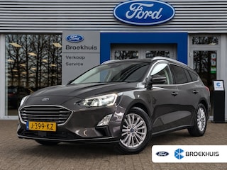 Ford Focus Wagon 1.0EB Hybrid Titanium X Business | NL-AUTO! | 1E EIGENAAR! | TREKHAAK | CAMERA | CRUISE | NAVI | PARK SENS V+A | LANE ASSIST | DEALER OH! | ELEKTR. KOFFERBAK