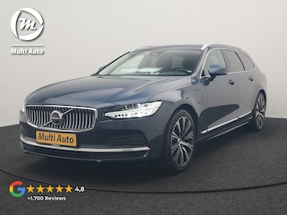 Volvo V90 T8 AWD Ultimate Bright LONG RANGE PHEV 350pk | Trekhaak Af Fabriek | Panodak | Adaptive Cruise | 360 Camera | Head Up | Lederen Sportstoelen Memory & Massage & Ventilatie | Bowers & Wilkins | Blis | Keyless | Stuur & Stoelen Verwarmd | Plug In Hybrid |