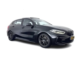 BMW 118i M-Sportpack High Executive Edition (INCL-BTW) Aut.*PANO | FULL-LED | DIGI-COCKPIT | HIFI-SOUND | CAMERA | HEATED-SPORTSEATS | NAVI-FULLMAP | AMBIENTLIGHT | PRIVACY-GLASS | ECC | CARBON-INLAY | PDC | CRUISE | DAB | 18"ALU*