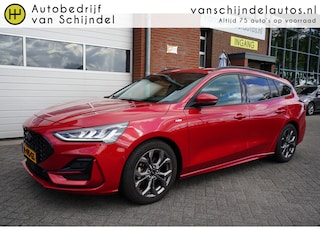 Ford Focus Wagon 1.0 ECOBOOST HYBRID ST LINE ORIGINEEL NL DEALER ONDERHOUDEN AFN.TREKHAAK CAMERA 17INCH ADAPTIEVE CRUISE ANDROID/APPLECARPLAY NAVI CLIMA PDC V+A+ASSIST KEYLESS ENZ...