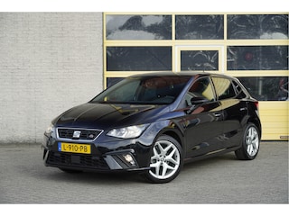 Seat Ibiza 1.0 TSI 5drs FR Business Intense BJ2021 Lmv 17" | Led | Pdc | Achteruitrijcamera | App-Connect | Navi | Sfeerverlichting | Climate control | Cruise control | Sportstoelen | Zwarte hemel | Extra getint glas