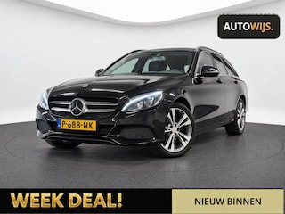 Mercedes-Benz C-klasse Estate 200 Premium Plus|LED|LEDER|TREKHAAK|AUT|NAVI|GOED ONDERHOUDEN