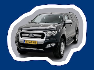 Ford Ranger 2.2 TDCi Limited Supercab 4x4 Automaat Leder Trekhaak 3500kg Canopy Navigatie