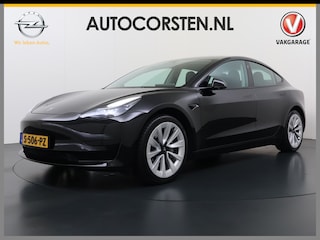 Tesla Model 3 RWD 60kWh Warmtepomp LFP-Accu SOH 91% Traffic Aware Cruise Control+Autom.Sturen Camera's Navi Ecc Stoel+Stuurverwarming Elek.Achterklep Lmv 19" AMD Ryzen™ Elek.Stoelen+Memory Isofix Regen-Lichtsensor 1e Eigenaar Origineel Nederlandse Auto