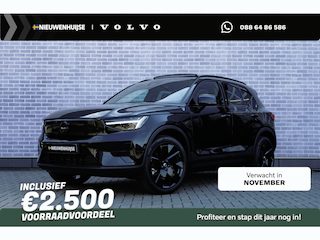 Volvo EX40 Single Motor Extended Range Ultra 82 kWh | Black Edition | Europa | Schuif-/Kanteldak | Harman Kardon Audio | Adaptieve Cruise Control | Stuur-/Stoelverwarming V+A | Warmtepomp | Getint Glas |