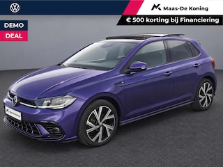 Volkswagen Polo 1.0TSI/110PK R-Line · Panoramadak · Apple/Android Car Play · Camera + Parkeersensoren · Stoelverwarming ·  Garantie t/m 31-03-2027 of 100000km.