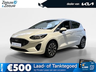 Ford Fiesta 1.0 EcoBoost Hybrid Titanium | Apple Carplay / Android Auto | Stoel + Stuurverwarming | Cruise Control | Parkeersensoren Achter | Lichtsensor | Climate Control | Verwarmbare Voorruit
