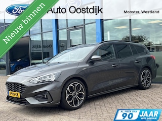 Ford Focus Wagon 1.0 EcoBoost ST Line 125PK Automaat Winterpack Camera Cruise Navi Carplay Full-LED 18'' Velgen All-Seasons Climate Privacy Glass *Sportief*