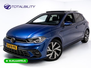 Volkswagen Polo 1.0 TSI R-Line Buss. 110 PK | Panok | Stoelverwarming | Adapt. Cruise | Travel Assist | Led | Sfeerverlichting| Automatisch inparkeren, Grootlicht assistent, Side assist, Apple Carplay/Android auto