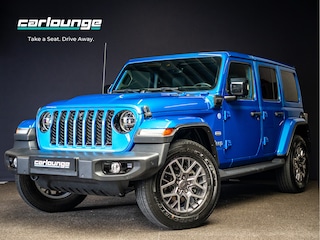 Jeep Wrangler Unlimited 4xe 380 Sahara afneembaar dak|carplay|stuurverw|camera|keyless|BLIS|spiegelverw|
