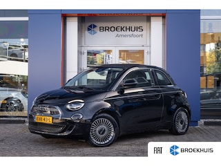 Fiat 500 Icon 42 kWh | Camera | Apple Carplay/Android Auto | Voorstoelen verwarmd | Digitaal dashboard | Navigatiesysteem | Keyless | Achteruitrijcamera | Apple Carplay/Android Auto|telefoonintegratie premium | Elektrisch bedienbare kap