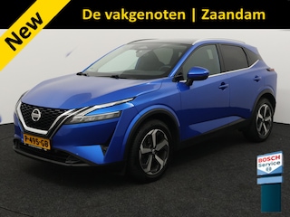Nissan Qashqai 1.3 MHEV Xtronic Premiere Edition Apple Carplay/Android Auto, Cruise control adaptief, dodehoekdetectie met correctie, Parkeersensor voor en achter Combineert een ruime, comfortabele uitstraling met een luxe afwerking. Dankzij de soepele Xtronic-automaat en moderne hybride techniek rijdt deze Qashqai heerlijk ontspannen en efficiënt. Een