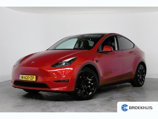 Tesla Model Y Long Range AWD 75 kWh | Trekhaak | Leder | Pano | Camera | Stoel/Stuurverwarming | Cruise Adaptive | Clima | Navi | LED
