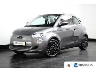 Fiat 500 La Prima 42 kWh l Leder l 17" l Adaptive Cr Control l Stuurverwarming l Cabrio! l Navigatie l Side Assist l
