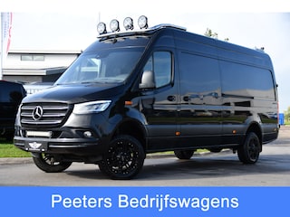 Mercedes-Benz Sprinter 319 V6 3.0 CDI L3H2 Black Edition FULL OPTIONS! Cruise, 360 Camera, Carplay, 10,5 Mbux, 190pk, 2 x Schuifdeur, Sper, LED, Leder, Stoelverwarming, Standkachel, Trekhaak, Uniek!