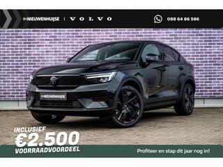 Volvo EC40 Twin Motor Ultra Black Edition Europa 82 kWh | 1800 KG Trekgewicht | 360 Camera | Stoel + Stuurverwarming | Harman Kardon Audio | Elektr. Stoelen | Memory | Keyless | Dodehoek Detectie | Elektr. Achterklep |
