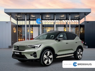 Volvo XC40 Recharge Twin AWD 408PK Ultimate 82kWh | 20" | Exterior Styling | Leder/Nubuck | Trekhaak | Getint Glas | Panoramadak | 360 Camera | Harman Kardon | Elektr. verst. Stoelen | Stoel/Stuurverwarming | Warmtepomp