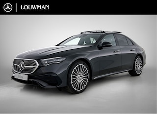 Mercedes-Benz E-klasse 300 e Business Solution AMG | Premium pakket | Winterpakket | Nightpakket | Leder pakket | USB–pakket Plus | Trekhaak | Panoramaschuifdak | 360° camera | Burmester® 4D surround sound | 20-inch Multispaak AMG velgen | GUARD 360° |