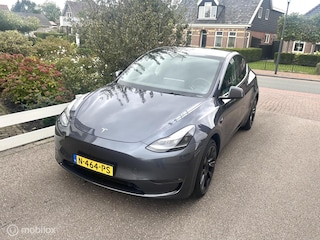 Tesla Model Y Long Range AWD 75 kWh SOH 91% PANORAMADAK AUTOPILOT 20 INCH VELGEN PRIMIUM AUDIO!!