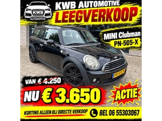 Mini Clubman 1.6 One Chili Nieuwe Distributieketting Beurt