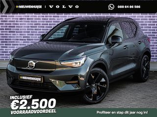 Volvo EX40 Single Motor Extended Range Ultra Europa 82 kWh Black Edition | Getint glas | Nubuck | Panoramadak | Harman/Kardon | Stoelverwarming voor + achter | Keyless | 20" Velgen |