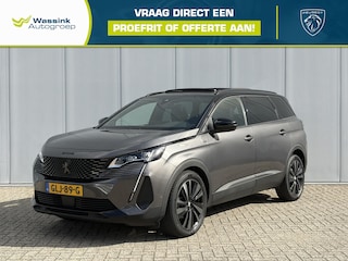 Peugeot 5008 1.2 Hybrid 136 GT Black Pack | Navigatie | Glazen schuif -kantel dak | Massagestoelen | Stoelverwarming | Camera voor & achter | Alcantara | CarPlay |