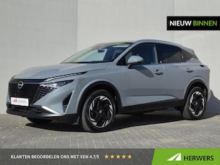 Nissan Qashqai 1.3 MHEV Xtronic N-Connecta / Facelift / Fabrieksgarantie tot 11-2027 / Dealer onderhouden / Trekgewicht 1800 kg / Cold Pack / All season banden / Stuur- Stoel & Voorruitverwarming / Adaptief cruise control / Rondomzicht camera / Apple Carplay Android Auto /