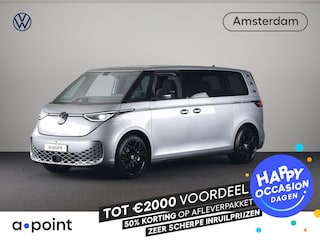 Volkswagen ID. Buzz Pro Bulli Limited Edition 86 kWh LWB 286 pk | 7-persoons | Rondomzicht camera | 21 Inch | Elektr. achterklep | Matrix LED koplampen | Parkeersensoren (Park assist)