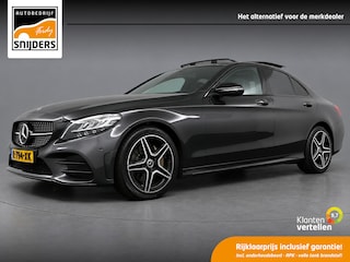 Mercedes-Benz C-klasse 180 Business Solution AMG, Orig.NL | Pano | Navi | Leer | Burmester | Apple Car Play - RIJKLAAR + BOVAG GARANTIE