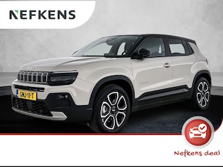 Jeep Avenger 156pk Summit 54 kWh Automaat | Elektrische Klep | Adaptieve Cruise Control | ACCU 97% | Climate Control | Navigatie | 3 Fase | full-LED | 18"LMV | Dodehoekdetectie | Apple Carplay/Android Auto |